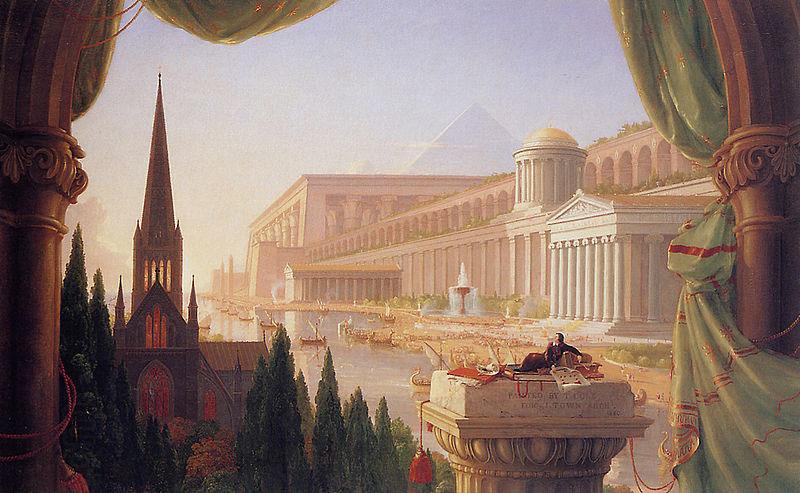 Thomas Cole The dream of the architect China oil painting art